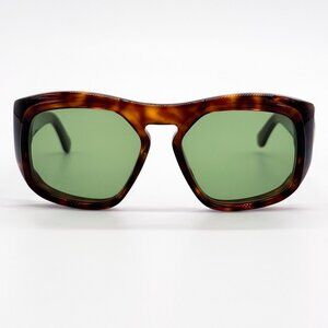 NEW VALENTINO SUNGLASSES VLS-179B HAVANA/GREEN GEOMETRIC WOMEN EYEWEAR